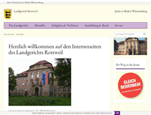Tablet Screenshot of landgericht-rottweil.de